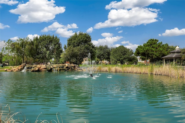 view of water feature