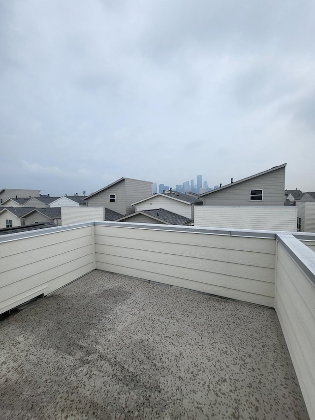 view of yard featuring a balcony