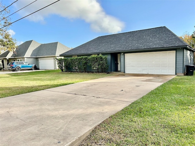 view of front of property with a front lawn