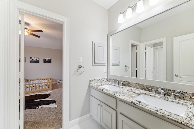 bathroom featuring vanity