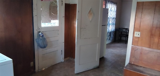 interior space featuring washer / clothes dryer