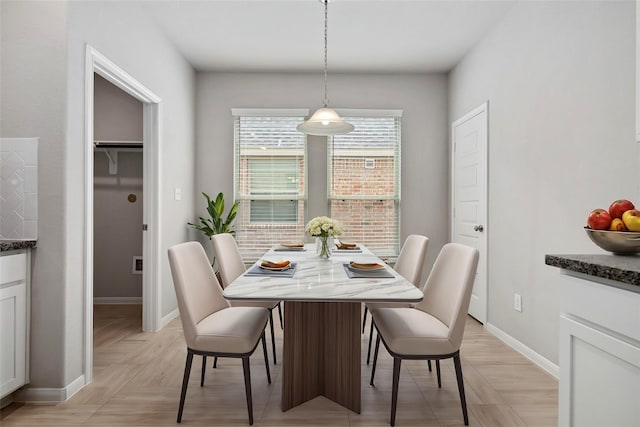 view of dining room