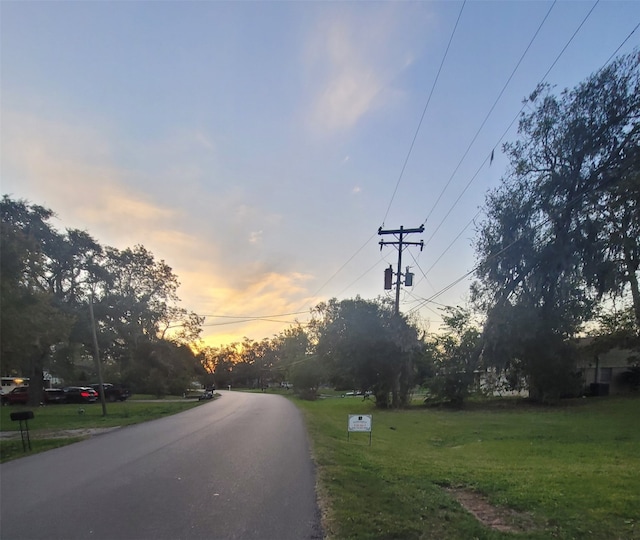 view of road