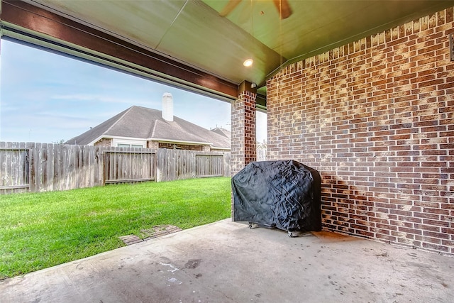 view of patio / terrace with grilling area