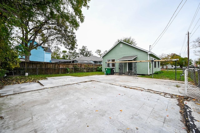 view of rear view of property