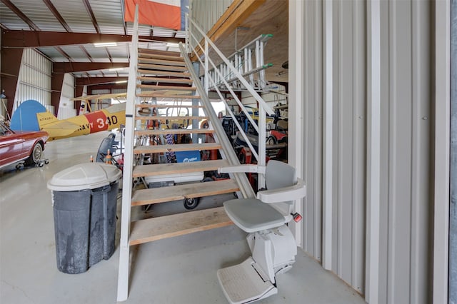 interior space with concrete flooring