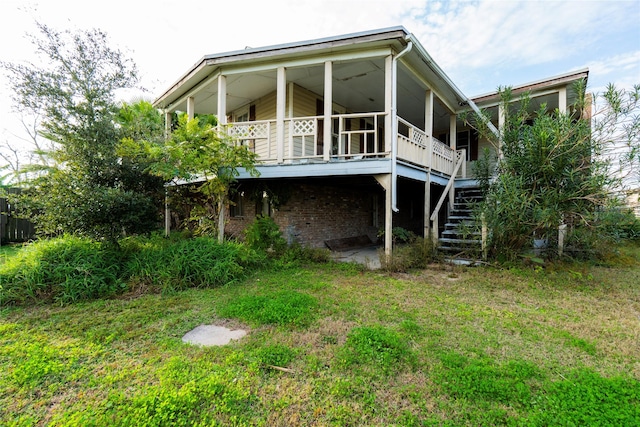 view of rear view of property