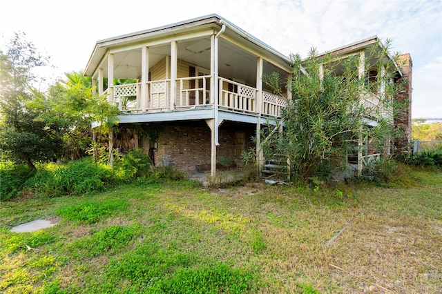 view of rear view of property