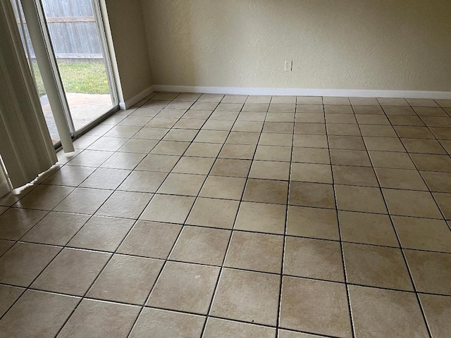 view of tiled empty room