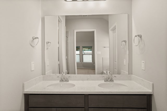 bathroom with vanity