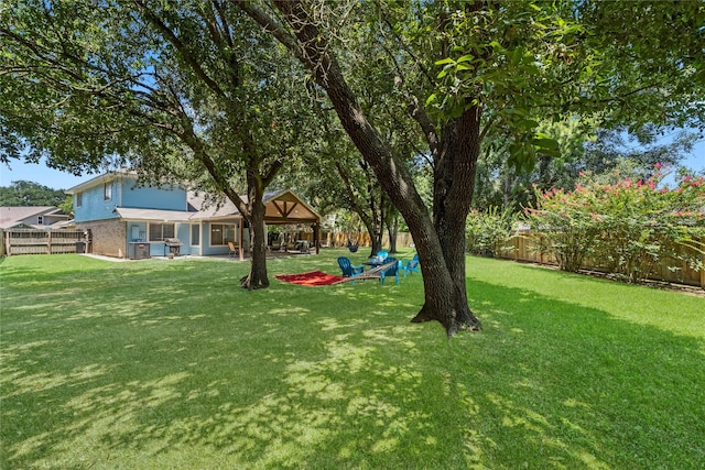 view of yard featuring a patio