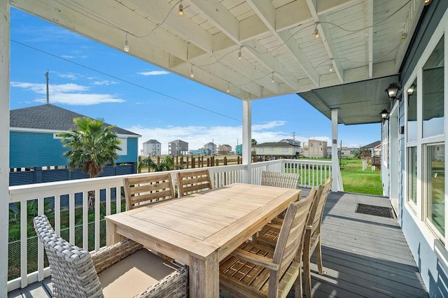 22901 Buena St, Galveston, TX 77554 - view of wooden deck