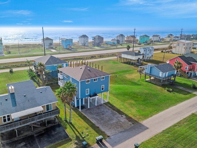 22901 Buena St, Galveston, TX 77554 - aerial view with a water view
