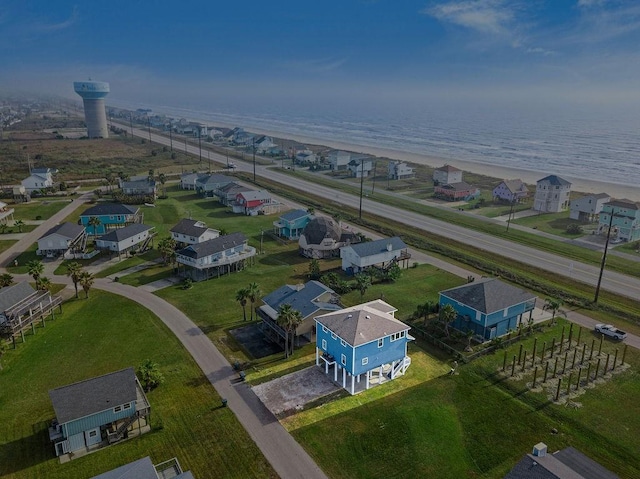 22901 Buena St, Galveston, TX 77554 - drone / aerial view with a water view