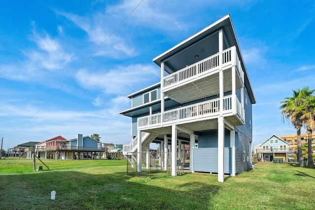 22901 Buena St, Galveston, TX 77554 - back of property with a yard