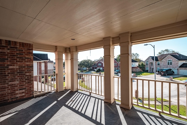 exterior space with covered porch