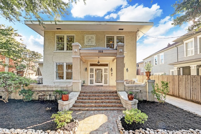 view of front of house with a porch