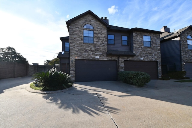 view of front of house featuring a garage