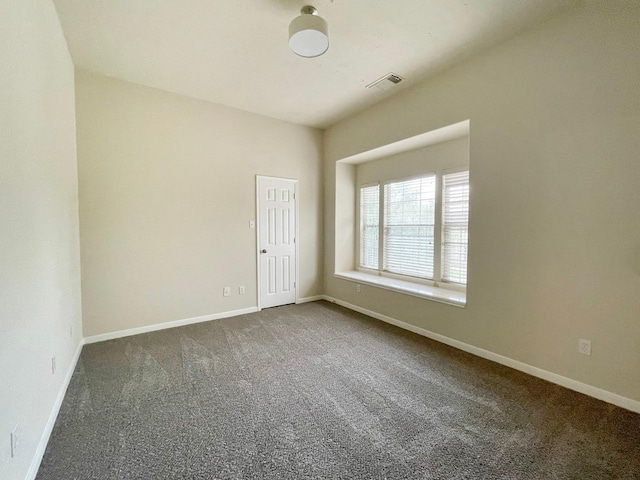 view of carpeted empty room