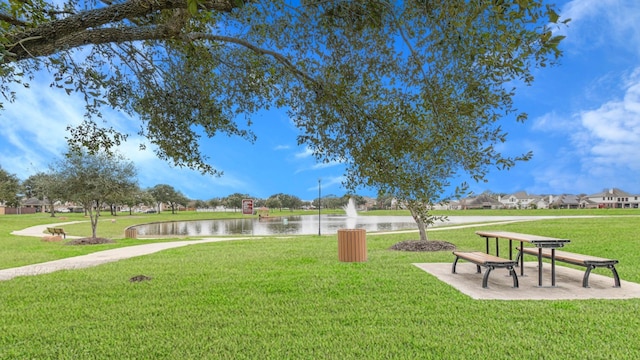 3206 Glenmont Ridge Ct, Fresno, TX 77545 - view of community featuring a water view and a yard