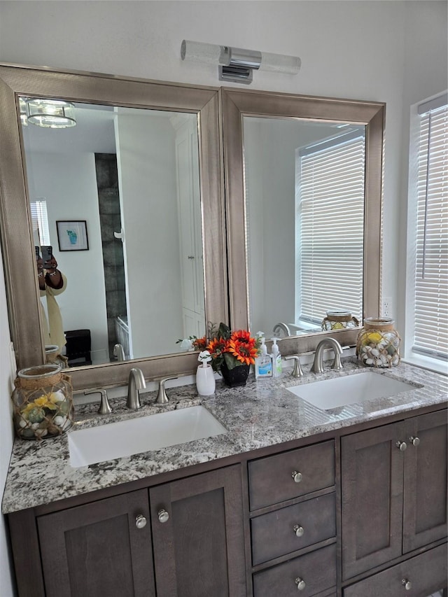 bathroom with vanity