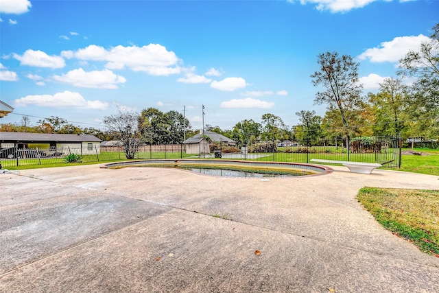 view of community with a lawn