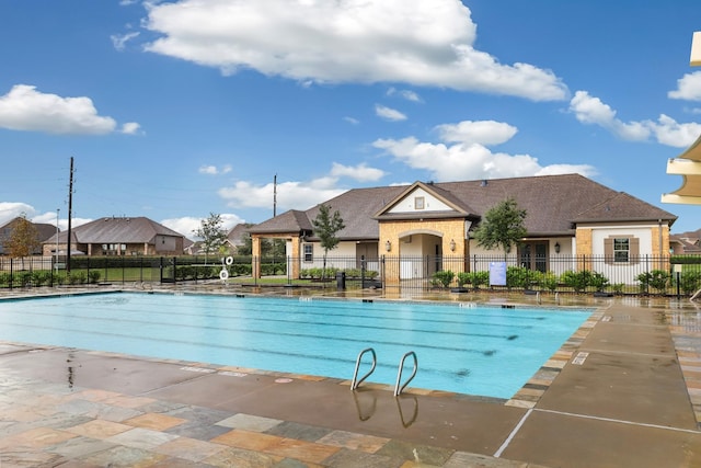 view of pool with a patio