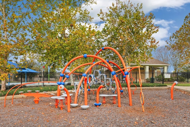 view of jungle gym