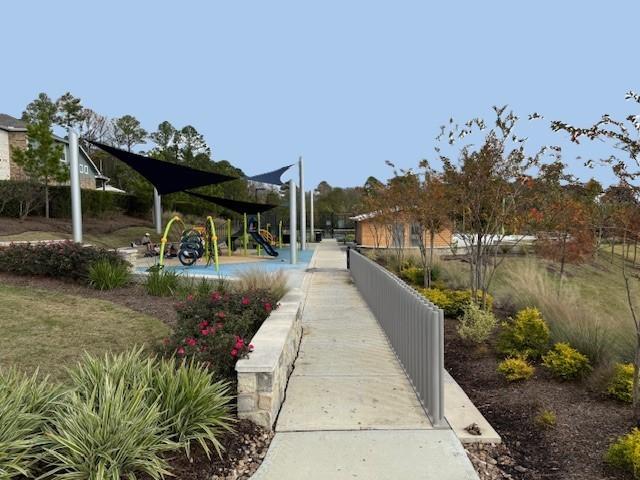 view of community with a playground