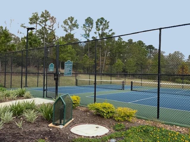 view of sport court