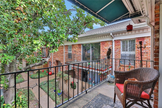 view of balcony