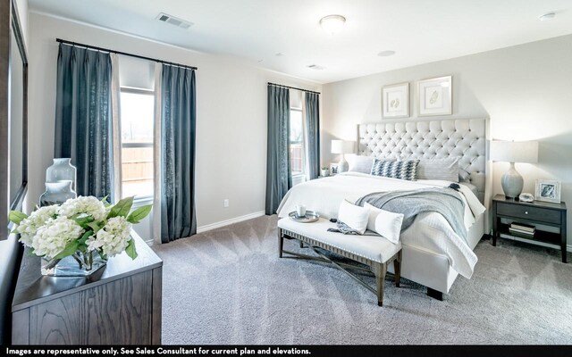 bedroom with carpet flooring