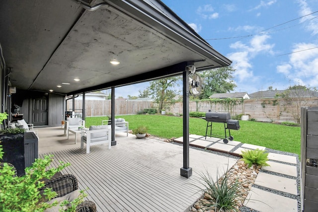 view of patio / terrace with area for grilling