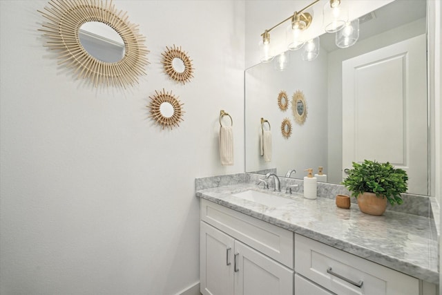 bathroom featuring vanity