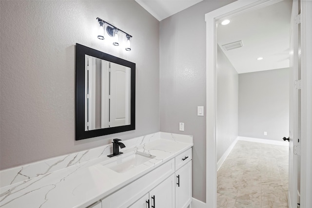 bathroom featuring vanity