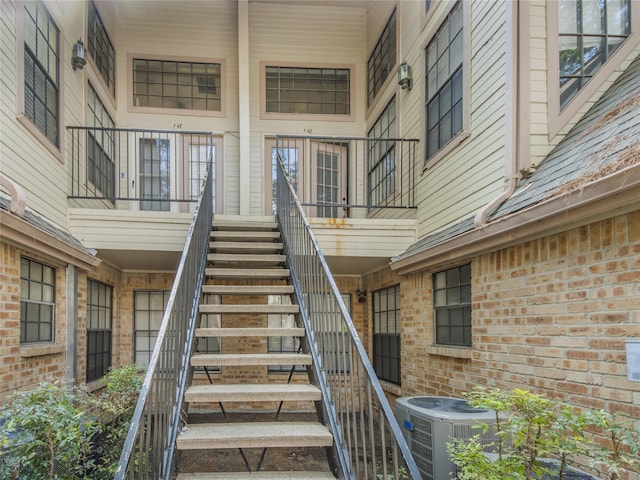 view of stairway