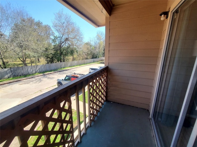 view of balcony