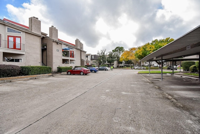 view of car parking