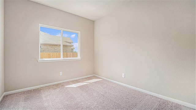 view of carpeted empty room