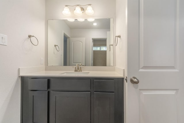 bathroom featuring vanity