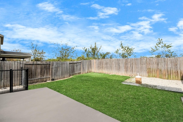 view of yard featuring a patio area