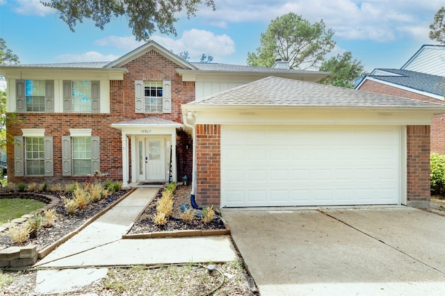 view of front of house featuring a garage