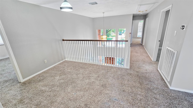 view of carpeted empty room