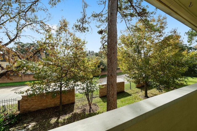 view of balcony