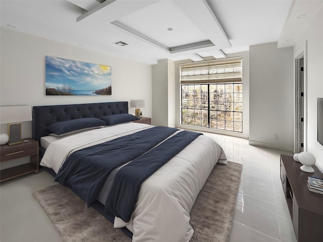 view of tiled bedroom