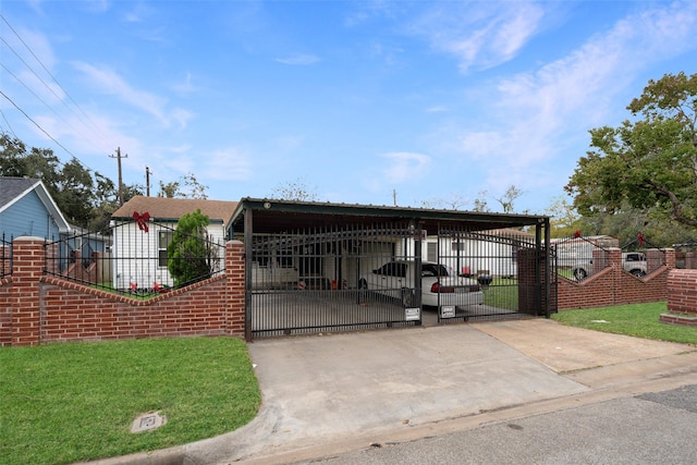 view of front of house with a carport