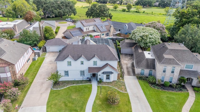 drone / aerial view featuring a residential view