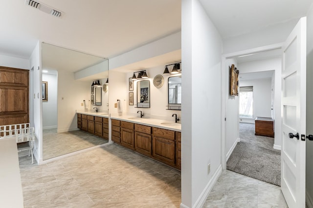 bathroom with vanity