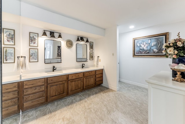 bathroom featuring vanity