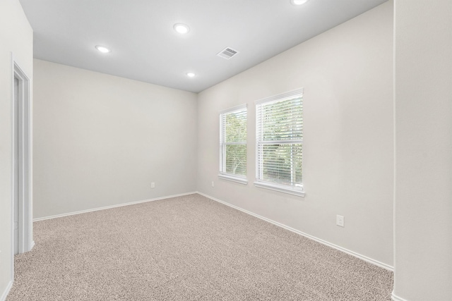 view of carpeted empty room